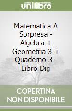 Matematica A Sorpresa - Algebra + Geometria 3 + Quaderno 3 - Libro Dig libro