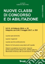 Nuove classi di concorso e di ablitazione libro