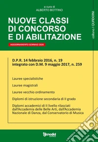 Nuove classi di concorso