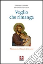 Voglio che rimanga. Meditazioni sul Vangelo di Giovanni libro