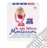 Le mie lettere Montessori. 26 carte con lettere smerigliate da toccare per preparare il bambino a leggere e scrivere. Con 26 Carte libro