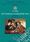 XVIII conference on actuarial risk theory libro