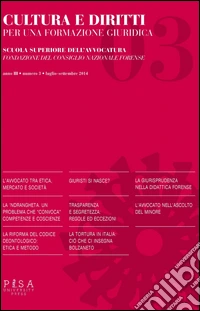 Cultura e diritti. Per una formazione giuridica (2014). Vol. 3 libro