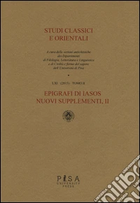 Studi classici e orientali (2015). Vol. 61/2