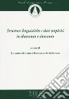 Strutture linguistiche e dati empirici in diacronia e sincronia libro