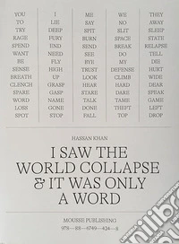 Hassan Khan. I saw the world collapse & it was only a word libro