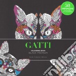 Gatti. Black premium. Colouring book antistress libro