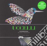 Uccelli. Black premium. Colouring book antistress libro