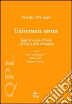 Universum versus. Saggi di teoria del verso e di teoria della letteratura