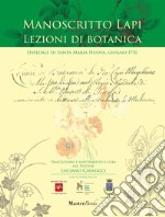 Manoscritto Lapi. Lezioni di botanica. Ospedale di Santa Maria Nuova, giugno 1776 libro