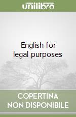 English for legal purposes libro