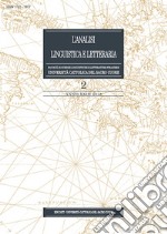 L'analisi linguistica e letteraria (2015). Vol. 2 libro