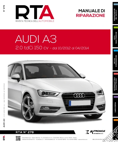 Audi A3. 2.0 TDCI 150 CV dal 10/2012 al 04/2014