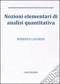 Nozioni elementari di analisi quantitativa