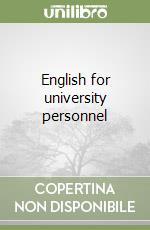 English for university personnel libro