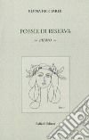 Poesie di riserva libro