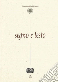 Segno e testo. Ediz. italiana e inglese (2020). Vol. 19 libro