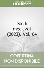 Studi medievali (2023). Vol. 64 libro