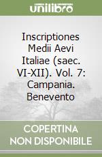 Inscriptiones Medii Aevi Italiae (saec. VI-XII). Vol. 7: Campania. Benevento