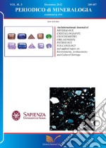 Periodico di mineralogia. Ediz. inglese (2012). Vol. 81 libro