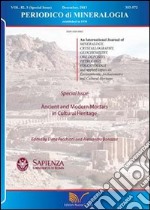 Periodico di mineralogia (2013). Vol. 82/3 libro