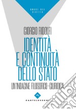 Identità e continuità dello stato. Un'indagine filosofico-giuridica libro