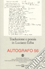 Traduzione e poesia in Luciano Erba libro