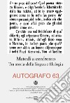 Autografo (2020). Vol. 63: Metodi a confronto. Tra storia della lingua e filologia libro