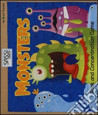 Monsters. Book and concentration game. Con gadget
