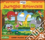 Jungle animals. Giant puzzle and book. Con puzzle libro