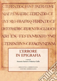 L'Errore in epigrafia