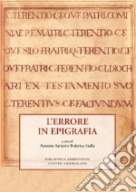 L'Errore in epigrafia libro