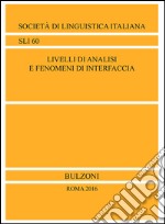 Livelli di analisi e fenomeni di interfaccia libro