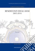 Rendiconti. Vol. 7: Anni 2015-2016 libro