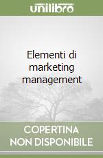 Elementi di marketing management libro