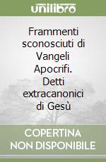 Frammenti sconosciuti di Vangeli Apocrifi. Detti extracanonici di Gesù libro