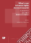 What's new in human rights doctoral research. A collection of critical literature reviews libro