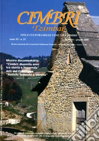 Cimbri-Tzimbar. Vita e culture delle comunità cimbre (23) libro