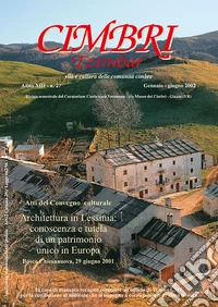 Cimbri-Tzimbar. Vita e culture delle comunità cimbre (27) libro