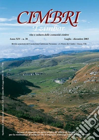 Cimbri-Tzimbar. Vita e culture delle comunità cimbre (30) libro