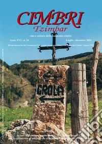Cimbri-Tzimbar. Vita e culture delle comunità cimbre (34) libro