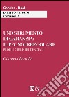 Uno strumento di garanzia. Il pegno irregolare. Profili giurisprudenziali libro