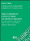The european convention on human rights. In times of economics crisis and austerity measures libro