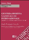 Giustizia sportiva nazionale ed internazionale libro di Cuzzola Paolo Fortunato