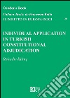 Individual application in Turkish constitutional adjudication court libro