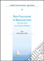 New challenges in marittime law. De lege lata et de lege ferenda libro