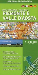 Piemonte e Valle d'Aosta 1:200.000 libro