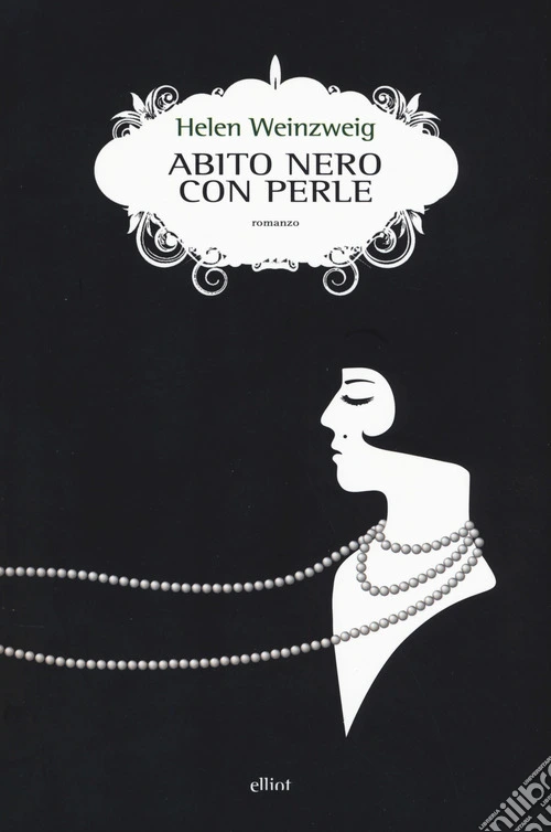 Abito nero con perle