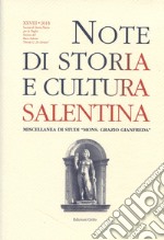 Note di storia e cultura salentina (2018). Vol. 28 libro