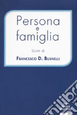 Persona e famiglia libro